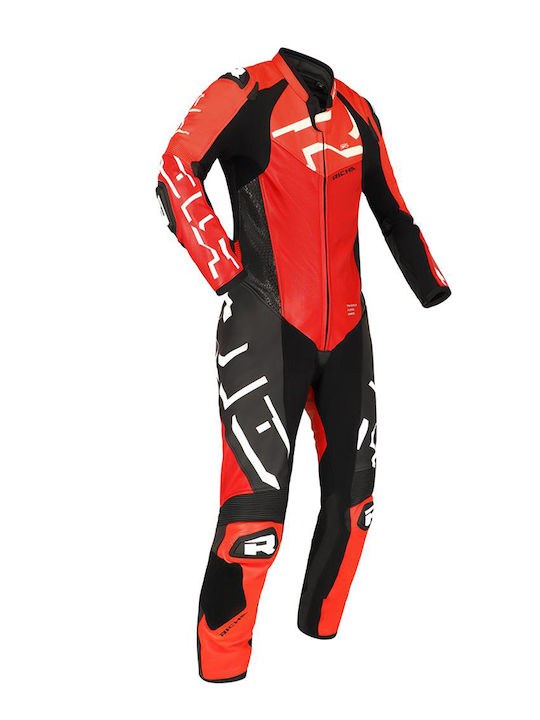 Richa Stradale Gp Ανδρική Δερμάτινη Φόρμα Αναβάτη Μοτοσυκλέτας Κόκκινη