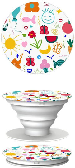 Children's Fantasy Phone Holders Stand White Mobile Hand Grip