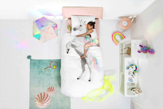 Snurk Set Kids Duvet Cover Single White
