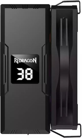 Redragon CC-1013 CPU Kühlung für Socket /A/M/4/ /A/M/5/ /1/2/0/0/ /1/1/5/x/ /1/7/0/0/ mit RGB Beleuchtung Schwarz
