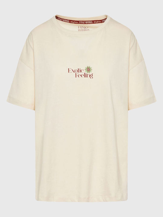 Γυναικείο T-shirt Μπεζ