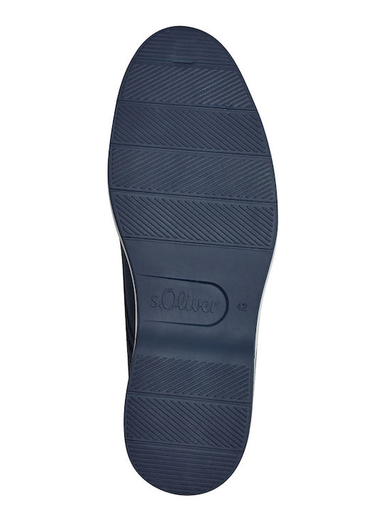 Men's Synthetic Leather Casual Shoes Blue