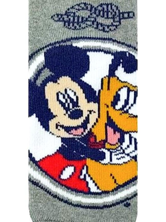 Disney Παιδικές Κάλτσες Αντιολισθητικές Mickey Γκρι