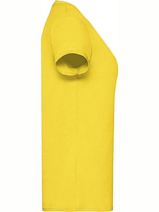 Fruit of the Loom Valueweight T Men's Short Sleeve Promotional T-Shirt Yellow