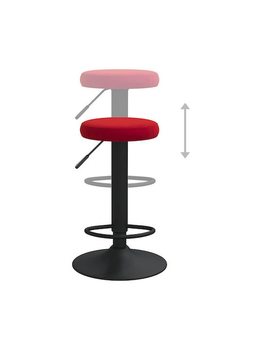 Hocker Bar mit Höhenverstellbar Bordeaux 2Stück 31x31x58-78cm