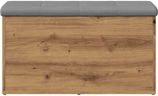 vidaXL Wooden Decorative Trunk Brown 82x42x45cm