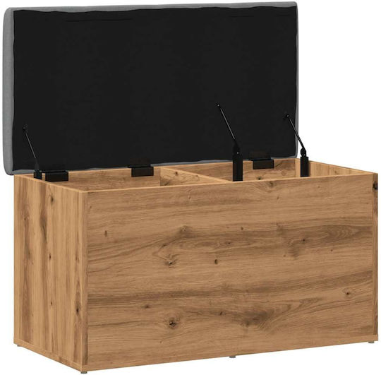 vidaXL Wooden Decorative Trunk Brown 82x42x45cm