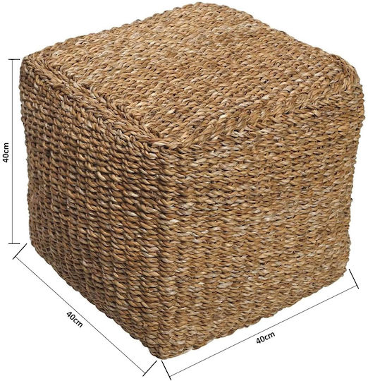Табуретка Дневна стая Плетеница Бежов 40x40x40бр