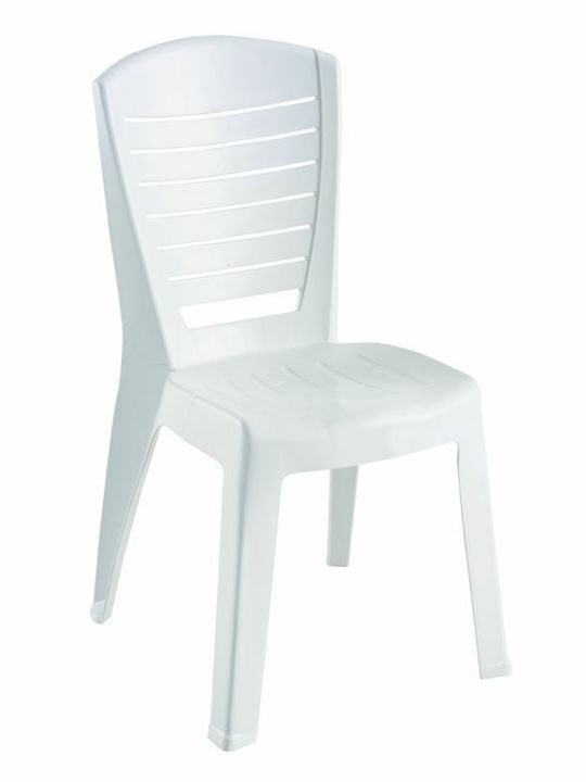 Scaun de exterior Plastic Vida Alb 49x53x86cm