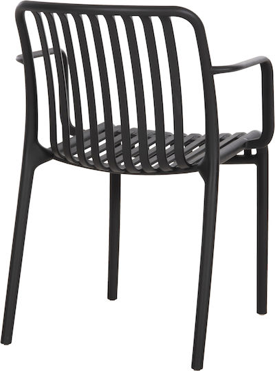 Scaun De Exterior Din Polipropilenă Convee Negru 55x52x79cm