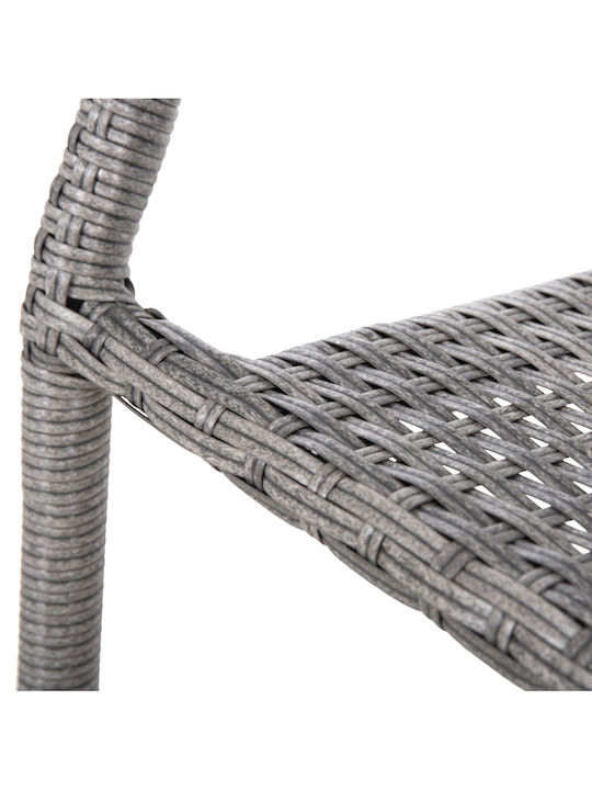 Gartenstühle Außenbereich Rattan Morner Grau 55x58x87cm