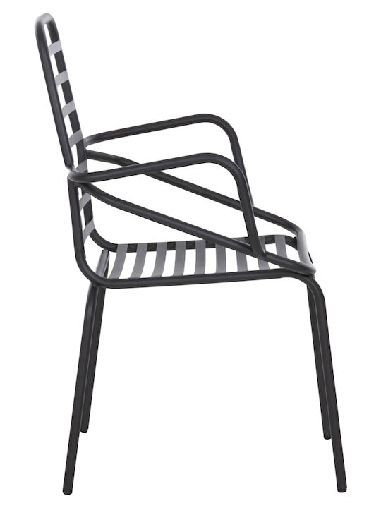 Scaun De Exterior Metalic Free Negru 61x53x87cm
