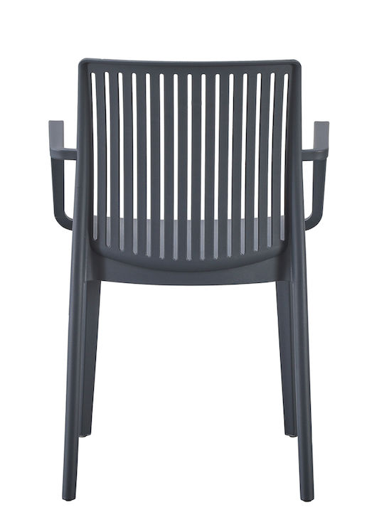 Outdoor Chair Polypropylene IDA Grey 37x44x81.8cm