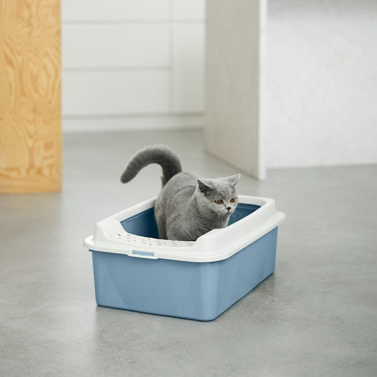 Rotho My Pet Bonnie Eco Λεκάνη Γάτας Μπλε Μ56 x Π17 x Υ40cm