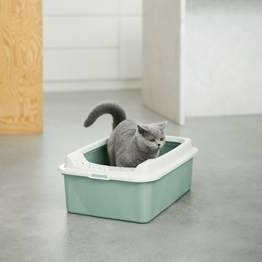 Rotho My Pet Bonnie Eco Katzenbecken Grün L56 x B17 x H40cm