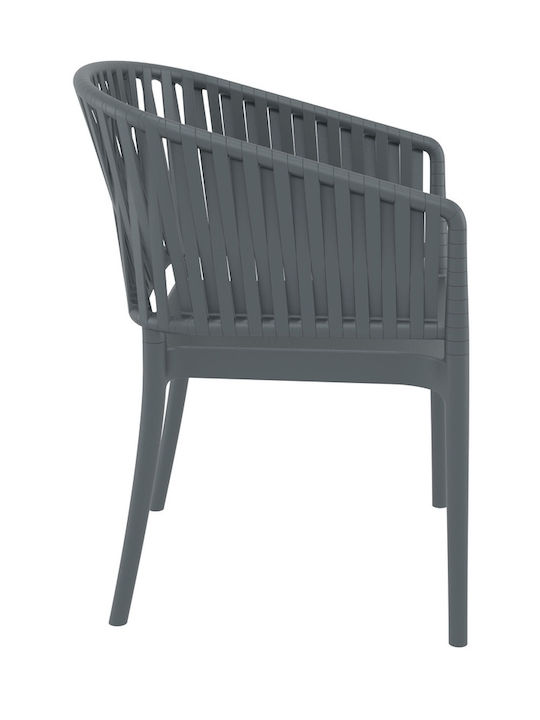 Outdoor Armchair Polypropylene Portofino Dark Grey