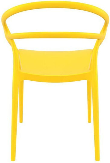 Outdoor Chair Polypropylene Mila Yellow 58x74x98cm