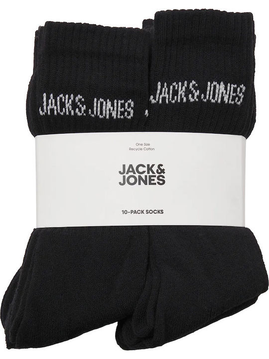 Jack & Jones Παιδικές Κάλτσες Μαύρο 10 Ζευγάρια