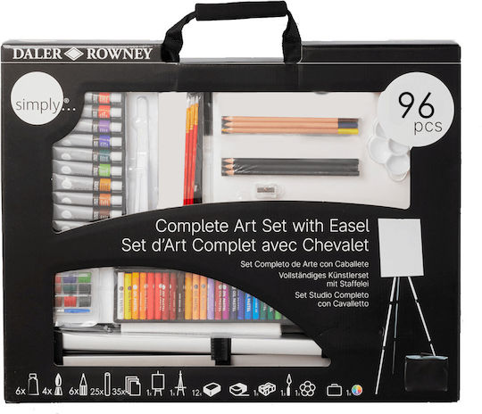 Daler Rowney Complete Art Σετ Ζωγραφικής σε Βαλιτσάκι 58x45cm 96τμχ