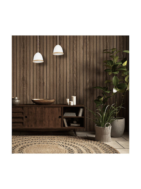 Eko Light Κρεμαστό Φωτιστικό Λευκό 21x21εκ.
