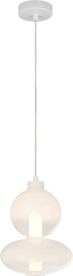 Eko Light Κρεμαστό Φωτιστικό Λευκό LED