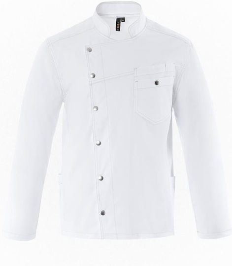 Axon Coat Chef White with Long Sleeve