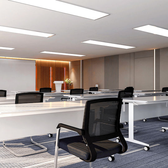 Eko Light Παραλληλόγραμμο Χωνευτό LED Panel 40W με Φυσικό Λευκό Φως 4000K 120x30εκ.