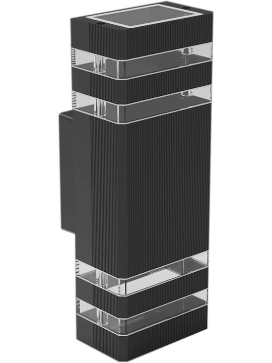 Eko Light Επιτοίχιο Εξωτερικό Σποτ GU10 IP54 Διπλής Δέσμης