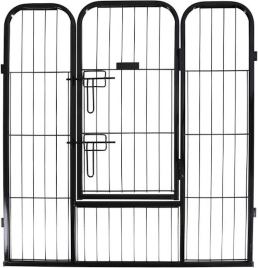 Kerbl Dog Puppy Enclosure Сгъваемо Парк за Кучета от Метал в Черен Цвят 77 x 80см.