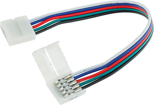Eurospot Двоен Кабелен Свързващ Елемент За LED Лента 5pin Smd Rgbw 12mm
