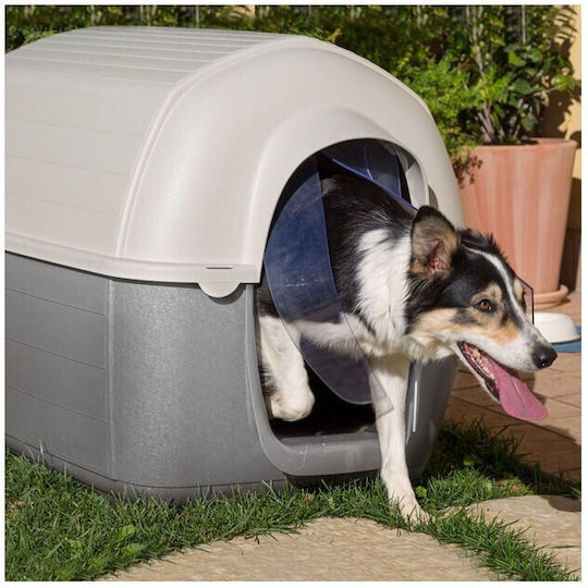 Ferplast Kenny Door Dog 23.5x0.2x37.5cm made of Plastic in White Color 23.5 x x 37.5cm