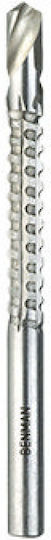 Benman HSS Φρεζοτρύπανο with Cylinder for wood 6x93mm Cutter Bit HSS for Metal \ Wood 93mm x 6mm