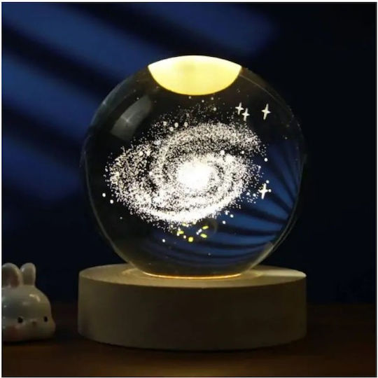 Total Gift Φωτιστικό LED Θερμό Λευκό Crystal Ball