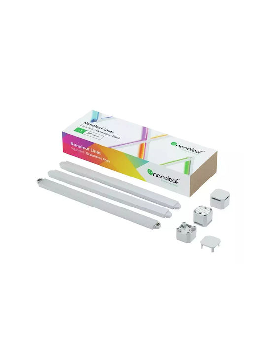 Nanoleaf Smart Διακοσμητικό Φωτιστικό Lines LED RGB Μπάρα 3τμχ 27.85x42x3εκ.
