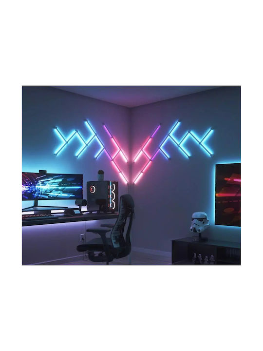 Nanoleaf Smart Διακοσμητικό Φωτιστικό Lines LED RGB Μπάρα 3τμχ 27.85x42x3εκ.
