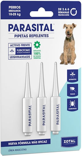 Zotal Parasital Φυτικές Αντιπαρασιτικές Αμπούλες για Σκύλους 10-25kg
