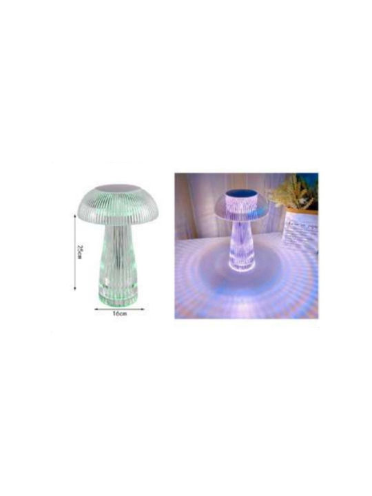 Decorative Lamp Mushroom Transparent