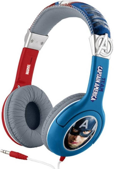 eKids Captain America Kabelgebunden Kinder Am Ohr Kopfhörer Mehrfarbig