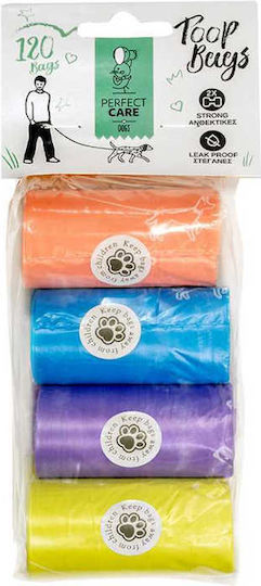 Perfect Care Poop Bags 8 Ρολά Multicolor