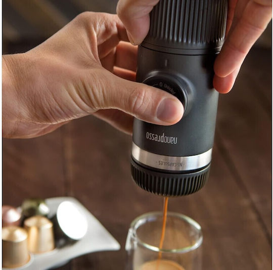 Wacaco Nanopresso NS Adaptor Electric Espresso Machine 18bar with 8g Coffee Container Dark Grey 20.08.1552