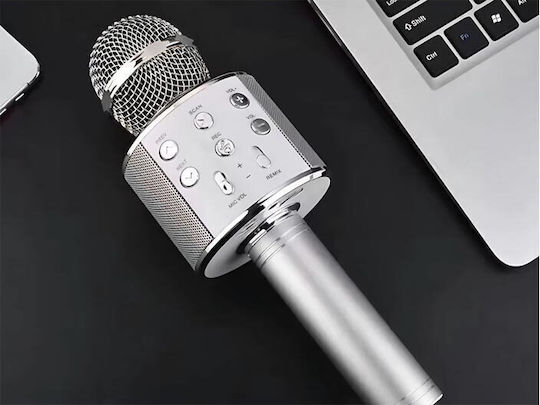 Wireless Karaoke Microphone AT27 Silver