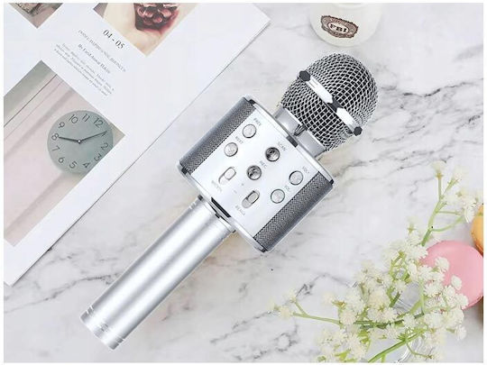 Wireless Karaoke Microphone AT27 Silver