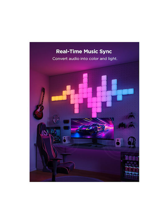 Govee Mini Panel Bluetooth/WiFi Dekorative Lampe 10Stück