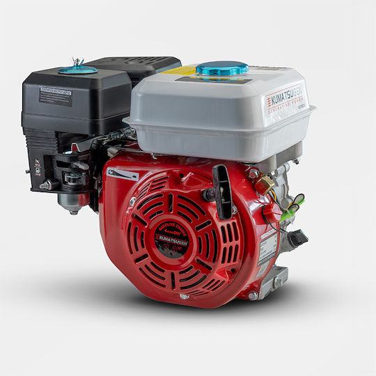 Kumatsugen KB200D3L Gasoline Engine 4 Stroke 196cc 6.5hp Maximum Revolutions 3600rpm with Keyway and Starter (Tank 3.1lt)