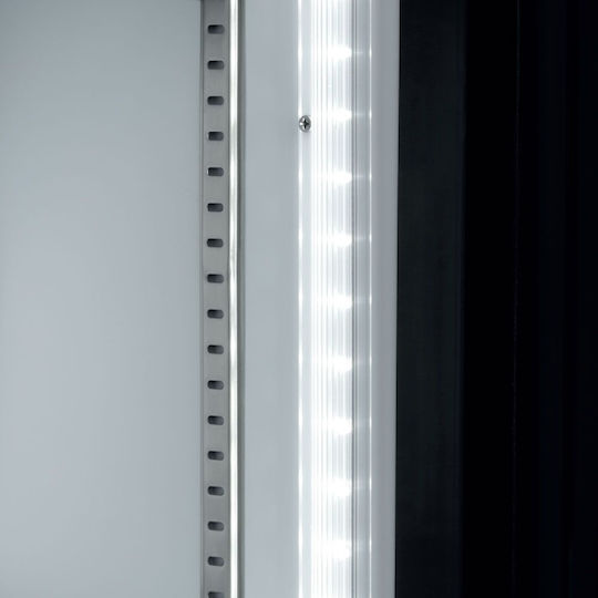 Bartscher Kühl- & Tiefkühlvitrine Standgerät mit 4 Ebenen mit Kapazität 430Es 69.5x76.5x200cm