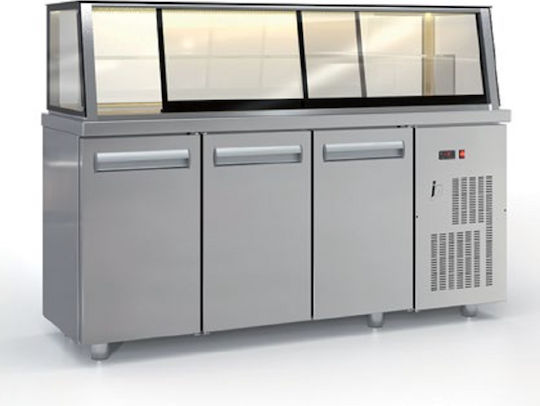 Inox Dobros Фризерна Витрина с 2 Нива 180x70x130см
