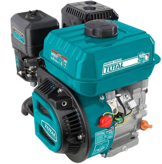 Total Κινητήρας Βενζίνης 163cc 5.5hp Οριζόντιου Άξονα με Σφήνα (Ρεζερβουάρ 3.6lt)