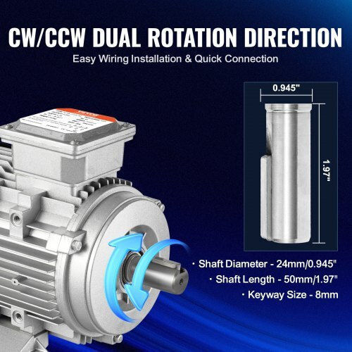 Three-phase Electric Motor 1500 W 3000 Rpm 90l B3 Frame