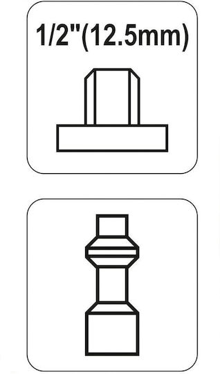 Yato YT-2402 Ρακόρ Αρσενικό 1/2''