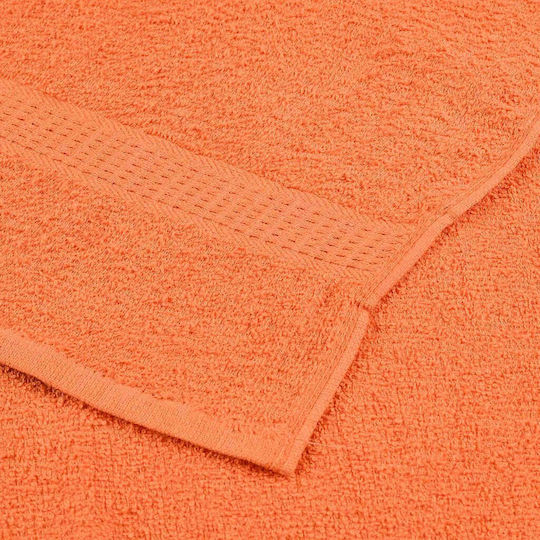 vidaXL Set 2 Hotel Pool and Beach Towels 200x80 cm 360gsm Orange